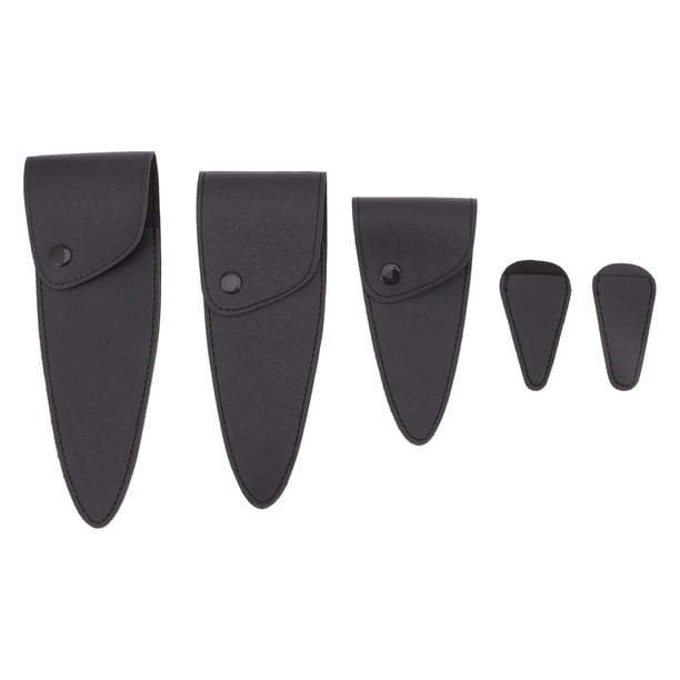 5pcs Peluquería Tijeras Funda Cubiertas Tijeras Protectores Scissor Feaths