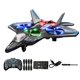 thumbnail image 3 of Juguetes de piscina, juguetes para bebés, juguetes para niños pequeños, aviones de control remoto de espuma, dron irrompible largo con luz, modelo de avión de combate de control remoto para niños, jug, 3 of 5