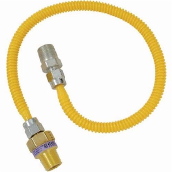 Brasscraft-Plumb Shop CSSL44R-48 P 0.5 x 0.37 x 48 in. Gas Connector