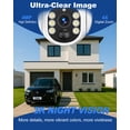 thumbnail image 3 of CQ40 4G LTE Cellular Security Camera Outdoor, 4MP QHD No WiFi Solar PTZ Camera with 8000mAh Battery, Separate Solar Panel, AI PIR Motion Detection, Color Night Vision, IP66, 3 of 9