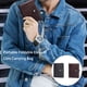 thumbnail image 4 of Sonducket Monedero para cambio de dinero, portátil, informal, plegable, de cuero, con bolsillo para monedas, tarjetero de crédito y débito, Carteras Negro, 4 of 6