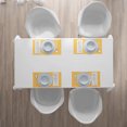 thumbnail image 4 of Ambesonne Yellow and White Place Mats Set of 4, Shabby Blossom, Standard Size, Marigold White, 4 of 4