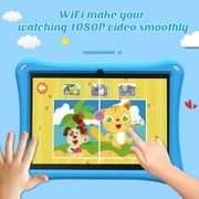 Android 14 Kids Tablet, 10.1 inch Tablet for Kids, 6GB RAM 32GB ROM+1TB Expand Tablets, 1.8Ghz Quad-core Processor, Parental Control Toddler Tablet, 6000mAh Battery, Kids Tablet with Kid-Proof Case