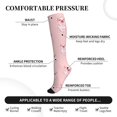 thumbnail image 2 of Rateoe Pig Polka Dot Compression Socks for Women and Men 20-30mmHg-Circulation Support Socks Knee High Nurse Pregnant Running Medical and Travel Athletic, 2 of 7