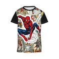 thumbnail image 4 of Kid's Spider-Man Crewneck Cool Short Sleeve Funny Graphic T Shirts for Youth Boys Teens 6-16 Years,M, 4 of 5