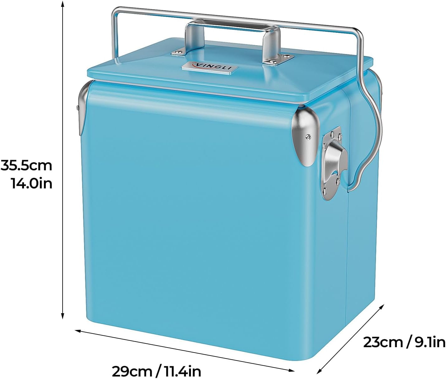 JOYMOR 14 QT Small Cooler, Blue