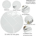 thumbnail image 2 of 10 Pcs White Adhesive Wall Tile Sticker 3d Kitchen Bathroom (30.5x 30.5cm), 2 of 5