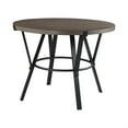 thumbnail image 5 of Rowl Counter Height Table- 48 Inch Brown Round Wood Top- Metal Legs, 5 of 6