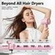 thumbnail image 5 of Secador de pelo profesional de alta velocidad de 160.000 RPM, 500 millones de iones negativos, secado rápido, silencioso, termorregulador, de viaje, con difusor y boquilla magnéticos, color rosa., 5 of 5