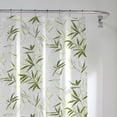 thumbnail image 4 of Maytex Zen Garden PEVA Shower Curtain, Waterproof, 70" x 72", Green and White, 4 of 5