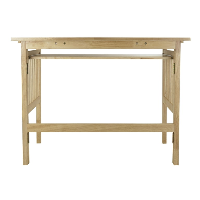 Winsome Wood Mission Foldable Computer Desk Natural Finish