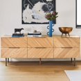 thumbnail image 2 of Thalia 6-Drawer Low Triple Dresser, 2 of 4