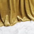 thumbnail image 3 of Home Soft Things Solid Flannel Fleece Blanket, Luxury Soft Cozy Fluffy Blanket - Golden Spice - Twin (60" x 90"), 3 of 8