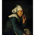 thumbnail image 2 of Hans Christian Koefoed 20x22 Black Ornate Framed Double Matted Museum Art Print Titled: Peasant Woman from Brittany (C. 1886), 2 of 5