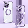 thumbnail image 1 of Plating Clear Case Compatible With Iphone 14 Pro Max/14 Pro, Tpu Four Corners Shockproof Cover With Len Protector, 1 of 5