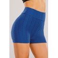thumbnail image 3 of Women's Blue Anti-Cellulite Workout Yoga Shorts, 3 of 3
