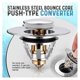 thumbnail image 2 of Bathtub Stopper Sink Drain Filter Universal Basin Drain with Drain Filter for Sink Kitchen Sink Bathroom Bathtub Flap Stopper 34-38mm Fontainebleau Si, 2 of 4
