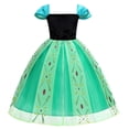 thumbnail image 4 of Vestidos de Anna para niños, vestido de princesa, disfraz de Cosplay para niña, ropa de verano para Halloween, cumpleaños, Carnaval, bata de fiesta, 4 of 4
