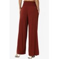 thumbnail image 2 of TheMogan Women's S~3X High Rise Smocked Elastic Waist Pull On Wide Leg Lounge Pants, 2 of 7