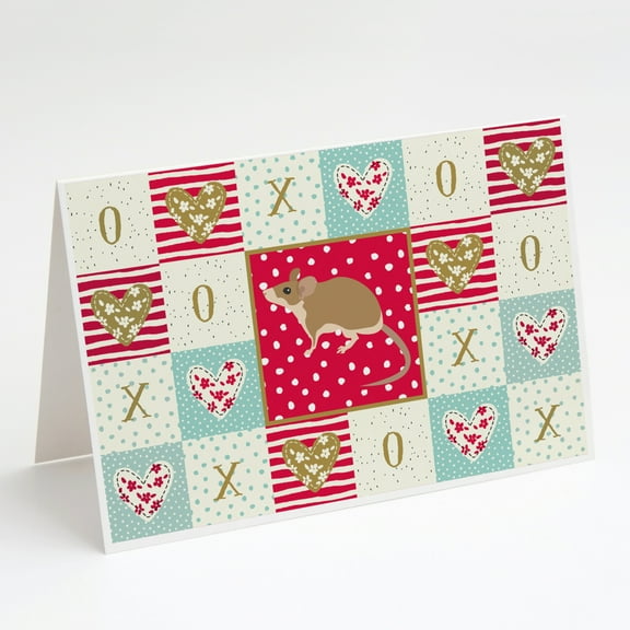 Spiny Mouse Love Greeting Cards and Envelopes Pack of 8