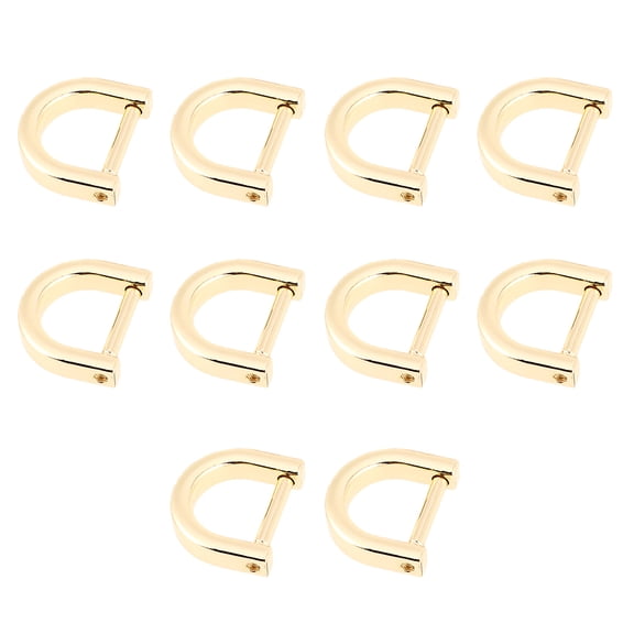 10 PCS Key Rings D-shaped Buckle D-Type Detachable Clip Fitness