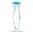 thumbnail image 2 of SZUL Women's Blue Topaz and Diamond Sparkle Ring in 10K White Gold, 2 of 5