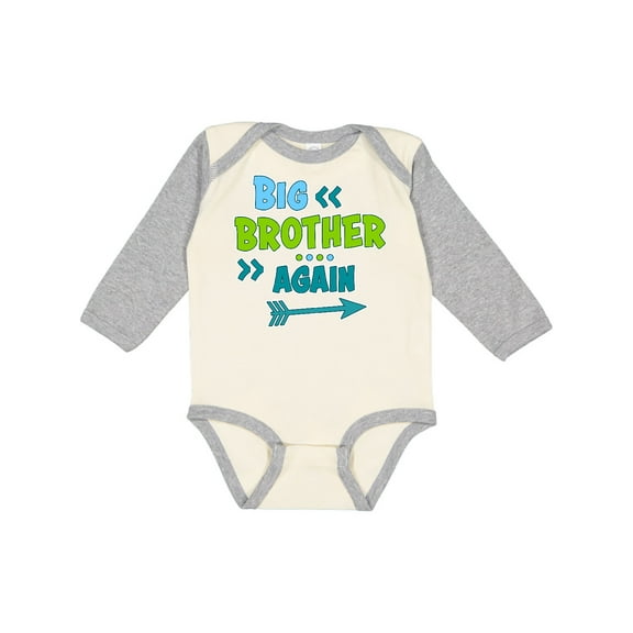 Inktastic Big Brother Again with Arrow Boys or Girls Long Sleeve Baby Bodysuit