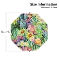 thumbnail image 2 of Zufioo Watercolor Blooming Cactus Print Leather Coaster Set, Decorative PVC Coasters 4-pack - Scald and Stain-resistant, Suitable for Home, Cafes, Restaurants-Octagon, 2 of 6
