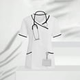thumbnail image 2 of Housekeeping Uniforms Scrub Tops for Women Lightweight Stretchy Scrubs Cleaning Jobs Uniform, 2 of 9