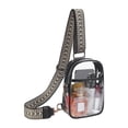 thumbnail image 1 of Bolso Bandolera Transparente Shaofei PVC Resistente con Correa Ajustable, 1 of 5