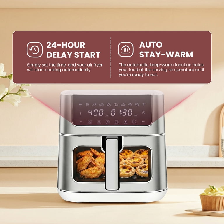 EDX 6-Quart Stainless Steel Air Fryer photo 5