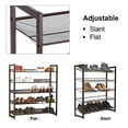 thumbnail image 4 of SONGMICS 5-Tier Metal Shoe Rack, Flat or Slant Shoe Organizer Shelf Stackable, Bronze ULMR05A, 4 of 7