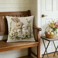 thumbnail image 4 of HuiXinOu Easter Pillowcase 17.71 Inch Plush Horse Embroidered Decorative Pillow Cover for Sofa Bedroom Living Room Home Decor, 4 of 6