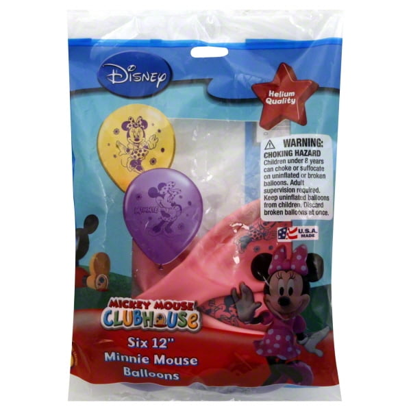 Mickey Mouse Plastic Balloon Weights Set of 12 Assorted Colors