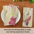 thumbnail image 6 of Coolnut Set of 1 Paint Daisy Floral Satin Napkin Square 20 Inches Table Napkins Soft Smooth Decorative Napkins for Wedding Banquet Party Decoration, 6 of 6