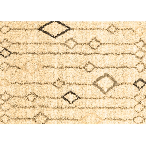 Ahgly Company Indoor Rectangle Solid Brown Modern Area Rugs, 4' x 6'