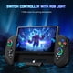 thumbnail image 2 of Mando para Switch/OLED, mando portátil todo en uno. Con joystick Hall, luz LED ajustable, turbo, giroscopio de 6 ejes, vibración de doble motor, 4 ranuras para juegos. Sustitución del mando, 2 of 6