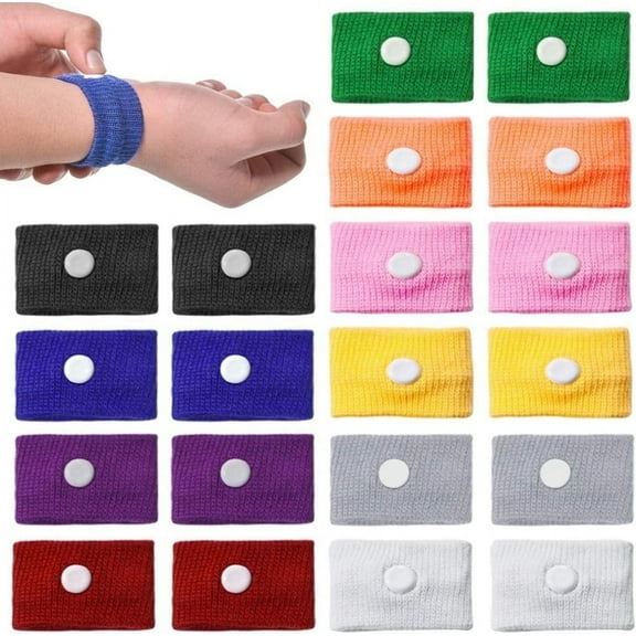 10 Pairs Motion Sickness Wristband, Morning Sickness Relief Bands for Pregnant Women Sea Sickness Wristbands, Acupressure Wrist Bands Anti Nausea Bracelet for Car, Sea, Flying Travel Sickness