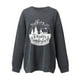 thumbnail image 4 of Tops de Otoño Para Mujer, Tops Con Estampado Navideño, Blusa Holgada de Manga Larga Con Cuello Redondo A La Moda Odeerbi ODB182842, 4 of 6