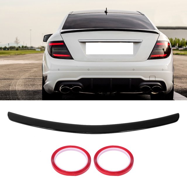 Modificación Del Automóvil, Alerón Del Ala Del Automóvil, Negro Brillante Para El Alerón De Patada Alta AMG Apto Para Clase C C204 Coupe 2011-2014 Accesorio Del