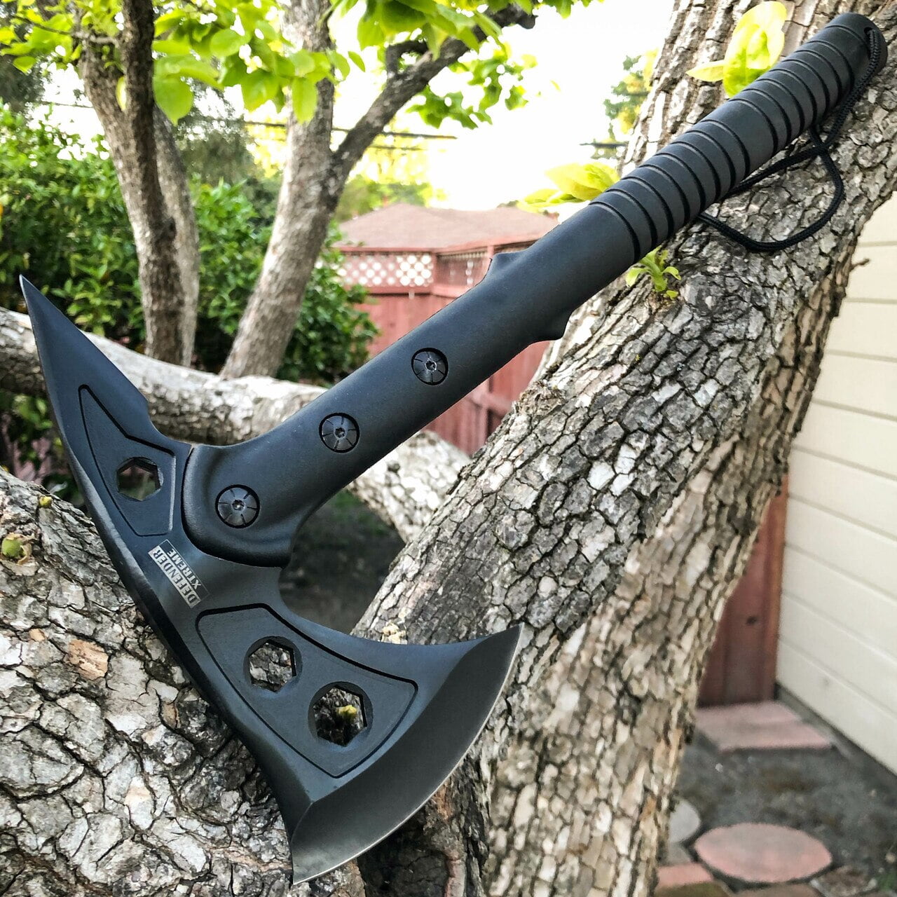 Black Outdoor Camping Tomahawk Hatchet Axe
