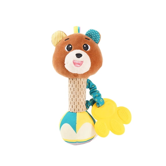Baby Rattles 0-6 Months,Baby Soft Rattles Shaker,Hand Grab Sensory Shaker,Teething Toys for Babies 6-12 Months,Sensory Plush Animal Toys for 0 3 6 9 12 Months Newborn Toys