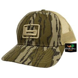 NEW BANDED GEAR LEATHER PATCH LOGO CAP HAT ORIGINAL BOTTOMLAND CAMO ADJUSTABLE 