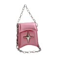thumbnail image 4 of Bolso bandolera pequeño para mujer, cartera ligera de moda, mini bolso de hombro Rosa, 4 of 8