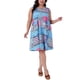 thumbnail image 1 of Vestido de verano sin mangas de talla grande Agnes Orinda con cuello redondo y bolsillos 3X Rosa Azul, 1 of 5