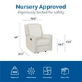 thumbnail image 4 of Baby Relax Robyn Nursery Glider Recliner Chair, 4 of 6