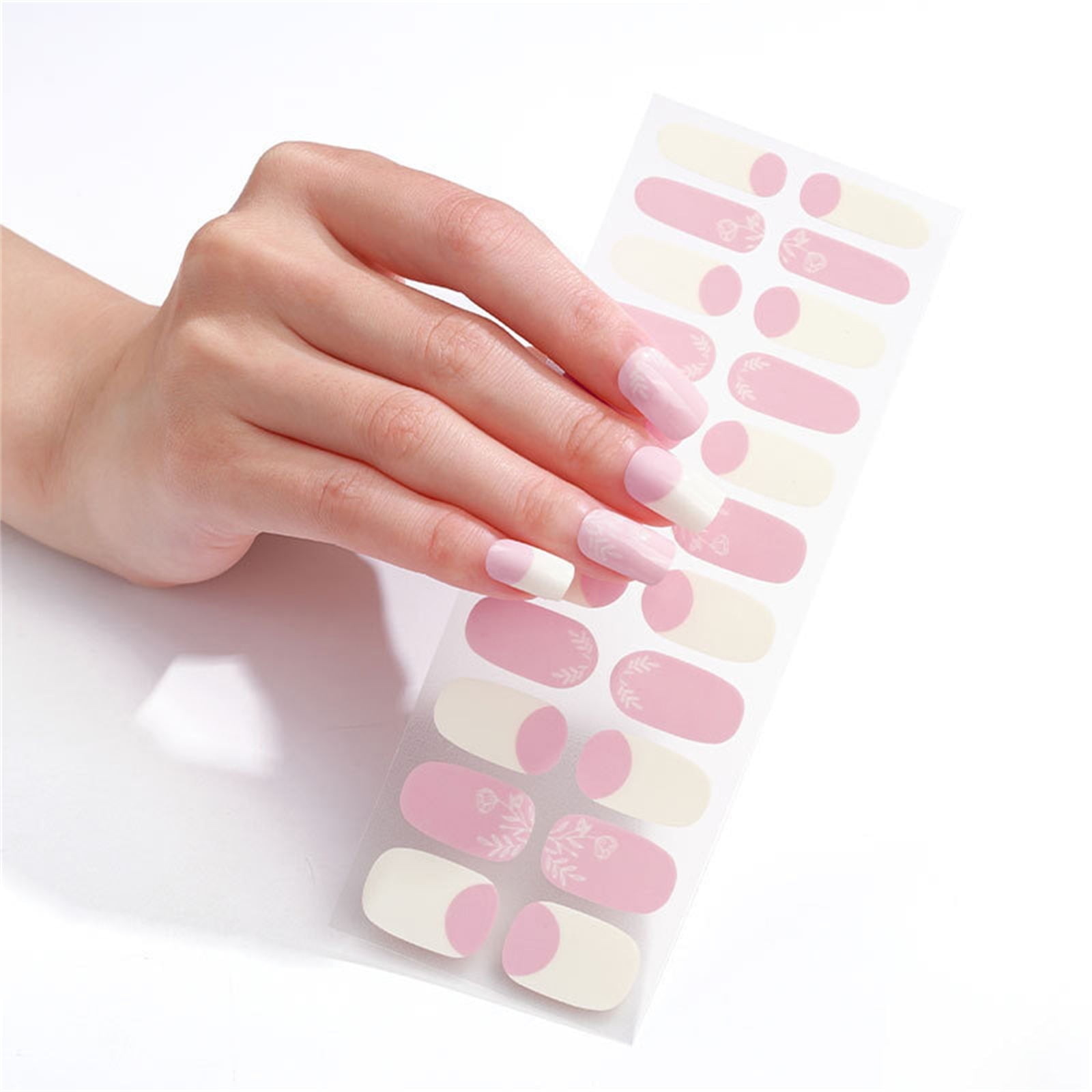 Rainbow Nail Stickers Gel Nail Forms Stickers Nail Stamper for Girls Ages 7-12 Nail Sticker Born Beauty Nail Wraps Nail Puncher Design for Polish Strips Fall Nails Design Rhinestone Stickers