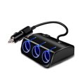 thumbnail image 1 of Divisor De Encendedor De Cigarrillos De 1 A 3 Autos Hub 12V / 24V Con Interruptor Dual Usb Led 5V / 1.2A seitruly VI008976-01, 1 of 6