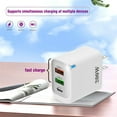 thumbnail image 4 of US Standard 200W Multi Port Fast Charger with 1 USB-C and 2 USB-A Ports for Phones Tablets Laptops, 4 of 6