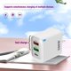 thumbnail image 4 of Adaptador de Alimentación USB de Carga Rápida | Multi Puerto 1C+2U | 2 USB-A y 1 USB-C | Salida 200W | 5V/9V/12V | Enchufe US | Blanco | Cargador de Viaje Compacto para Teléfonos, Portátiles, 4 of 6